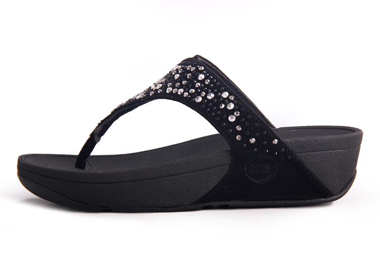 2016 Fitflop Womens Slippers S-diamond Black [Fitflop-00003] - $65.31 : Fitflops Sale Clearance ...