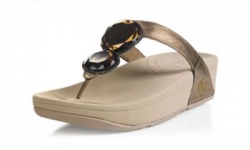 Fitflop Womens Luna Bronze Diamond Toning Sandal Shoes