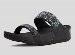 Fitflop Womens Rock Chic Slide Colorful Black