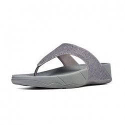 Fitflop Womens Astrid Gray Pewter Fitness Slipper