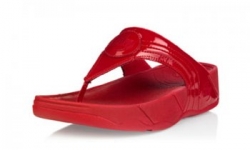 Fitflop Womenss Walkstar 3 Patent 360 Red Slipper