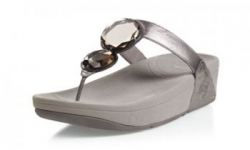 Fitflop Womens Luna Pewter Diamond Fitness Shoes