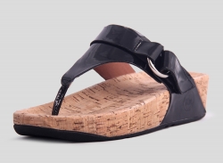 2014 New Fitflop Womens VIA Black Sandals