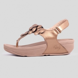 Fitflop Womens Fleur Golden Fitness Sandals
